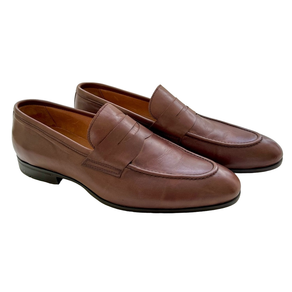 Classic Brown Leather Loafers
